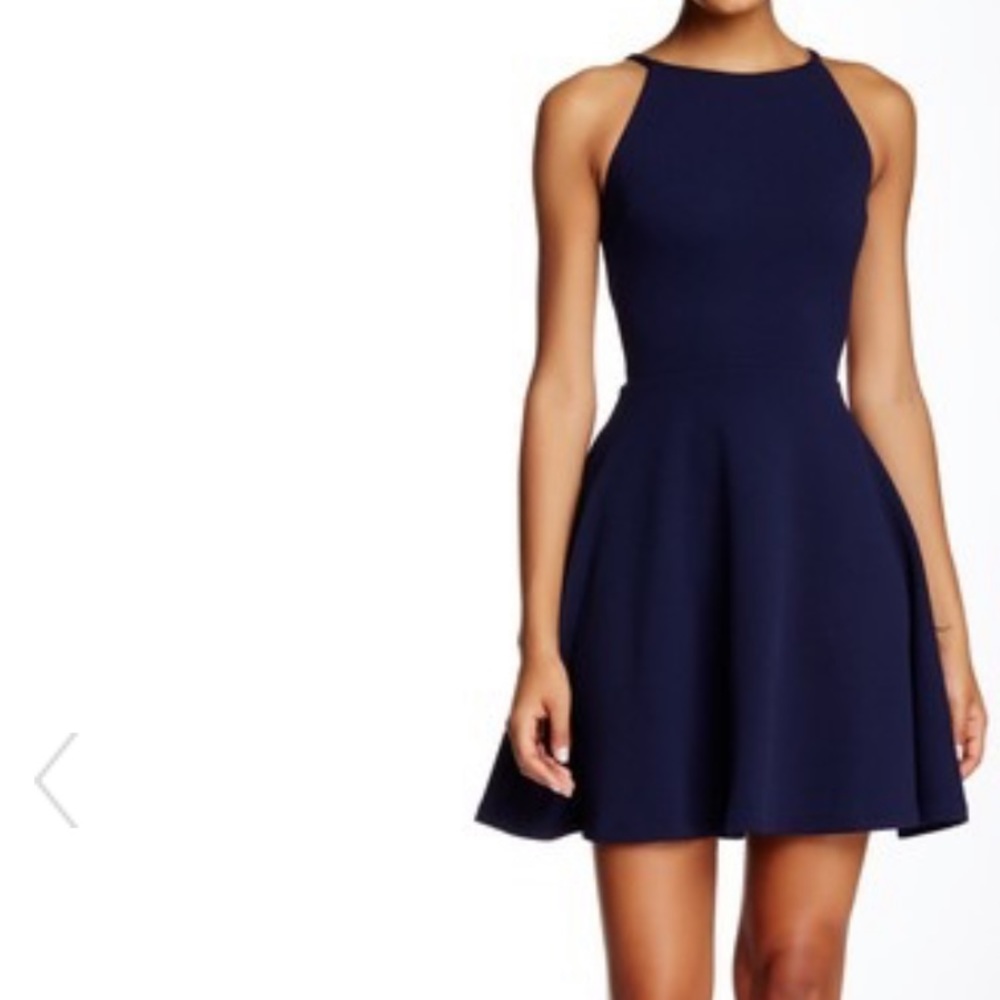 Love...Ady Textured Fit and Flare Dress